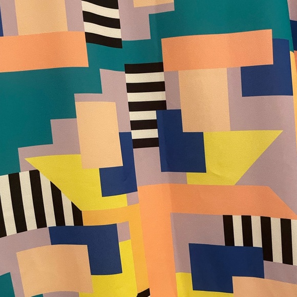 Crosby by Mollie Burch Geometric Caftan Maxi Dress Size Small - Picture 4 of 10